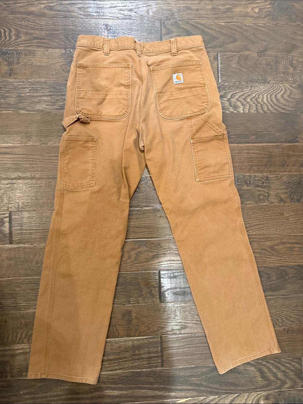 Carhartt Men's Straight Leg Work Pants in Carhartt Brown 34x34 - Picture 3 of 4